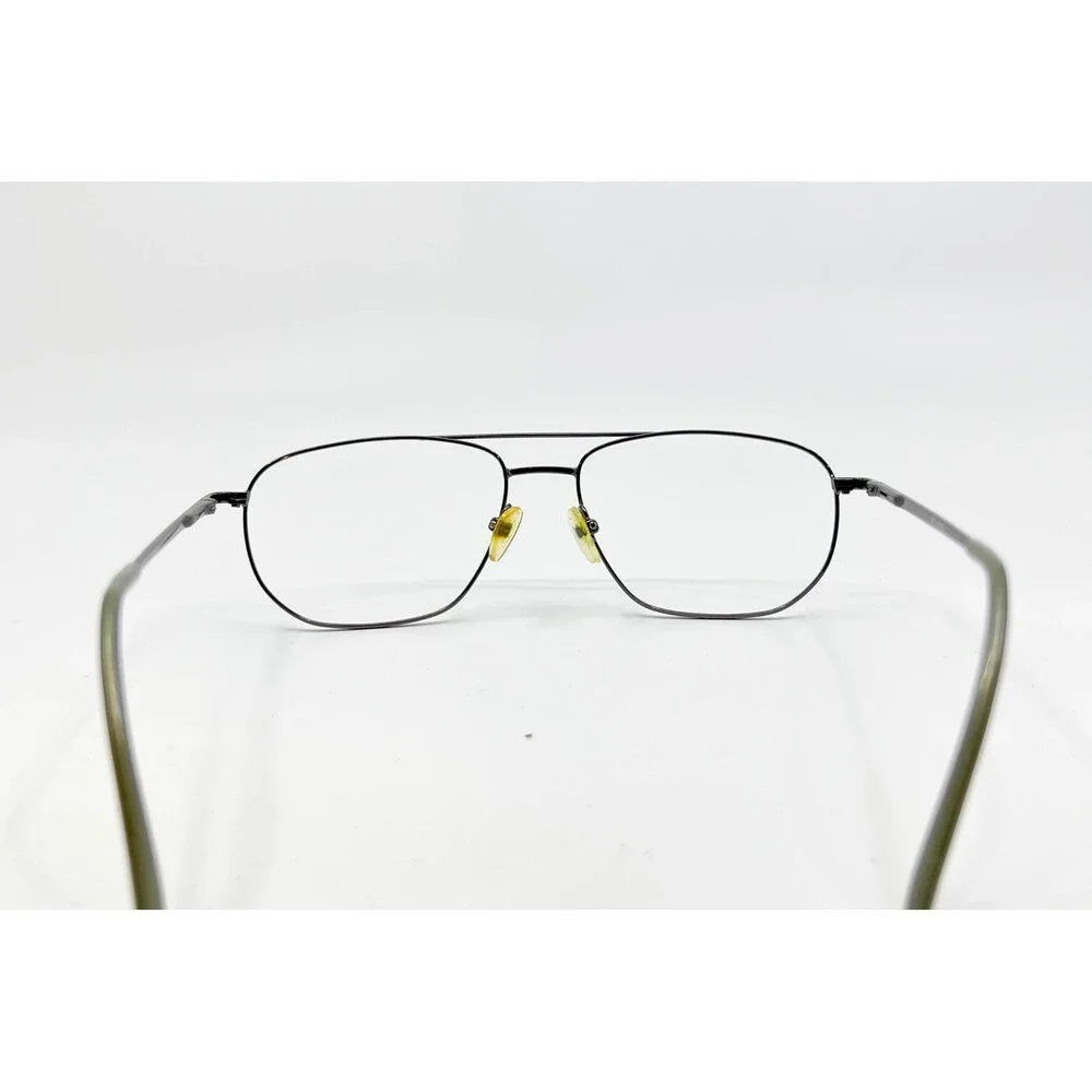 PRO1526 Eyeglass Frames Mens Gunmetal Aviator Double Bridge 56-16-145